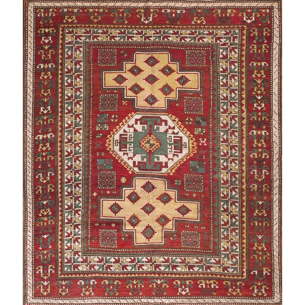 Late 19th Century Caucasian Kazak Fachralo Carpet