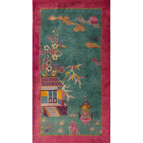 1920s Chinese Art Deco Carpet 