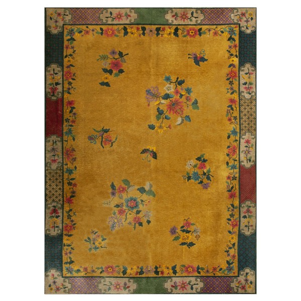 1920s Chinese Art Deco Carpet 