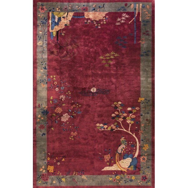 1920s Chinese Art Deco Carpet 