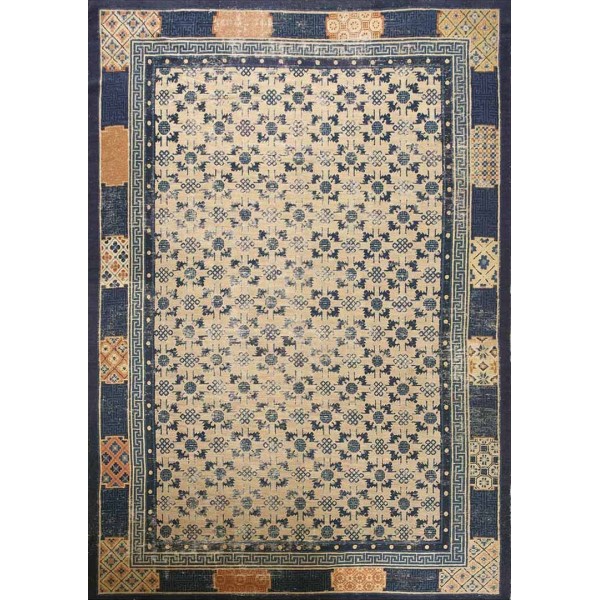 Early 19th Century W. Chinese Ningxia Carpet