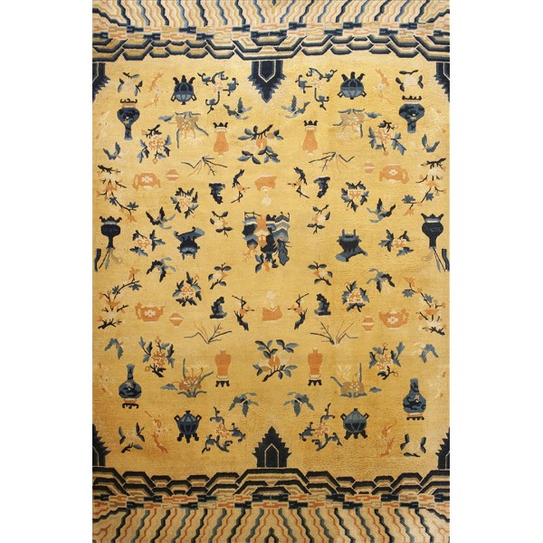 19th Century W. Chinese Ningxia Carpet