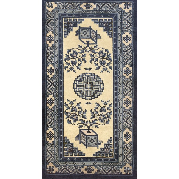 Early 20th Century N. Chinese Baotou Carpet