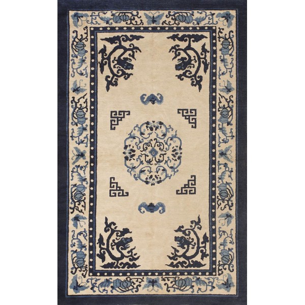 Early 20th Century Chinese Peking Dragon Carpet