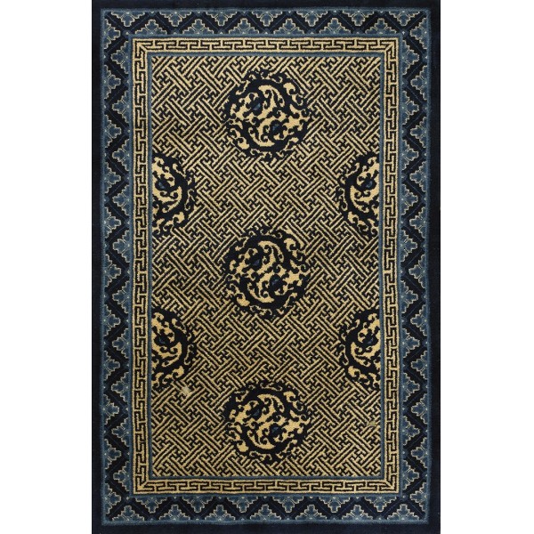 Early 20th Century Chinese Peking Dragon Carpet