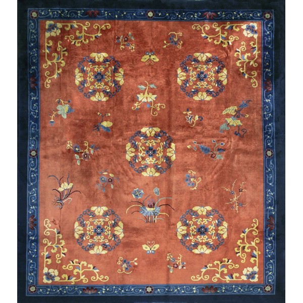 Early 20th Century Chinese Peking Carpet 