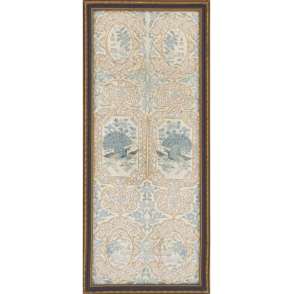 Late 19th Century Chinese Silk & Metal Embroidery