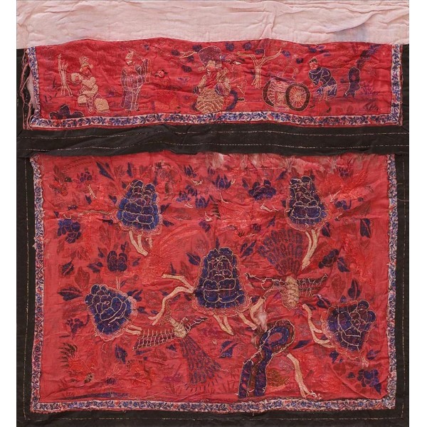 Late 19th Century Silk Chinese Embroidery 