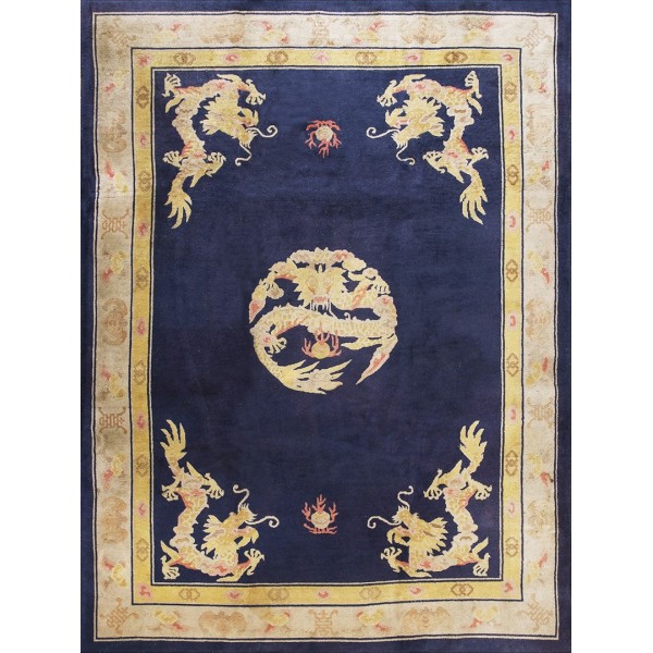 1930s Chinese Peking Dragon Carpet