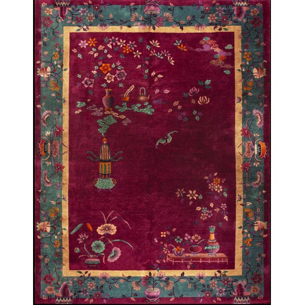 1920s Chinese Art Deco Carpet 