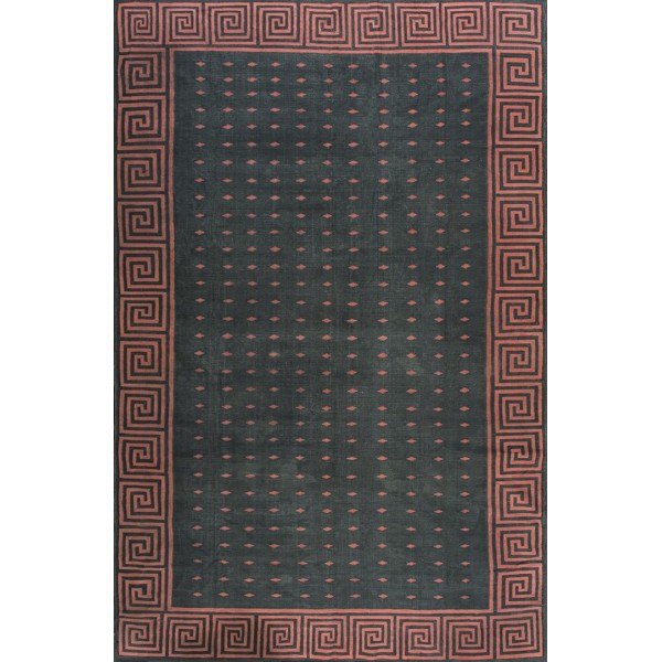 Early 20th Century Indian Cotton Dhurrie Carpet 