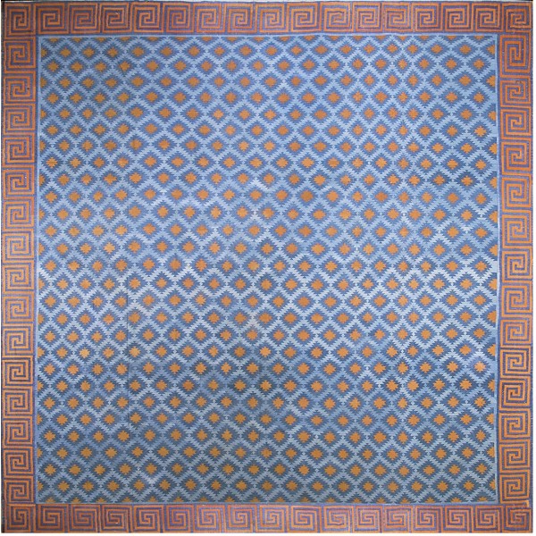 Early 20th Century Indian Cotton Dhurrie Carpet