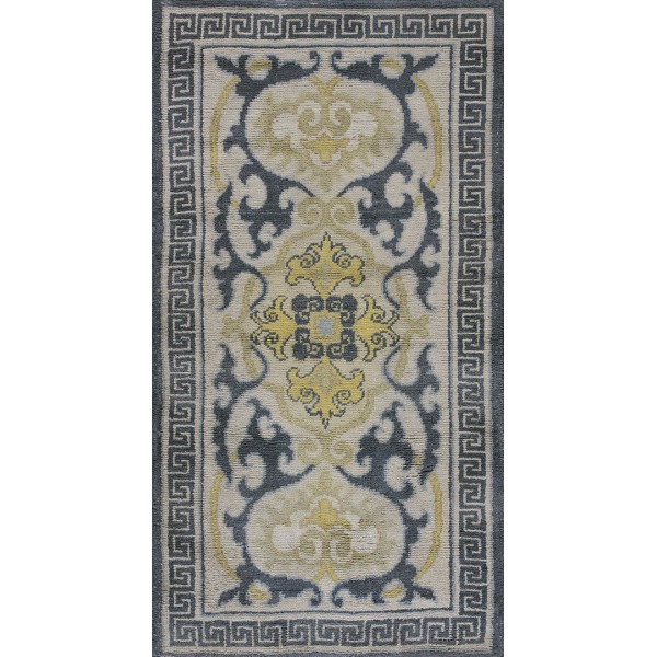 Early 20th Century Japanese Cotton Nabeshima Dantsu Carpet