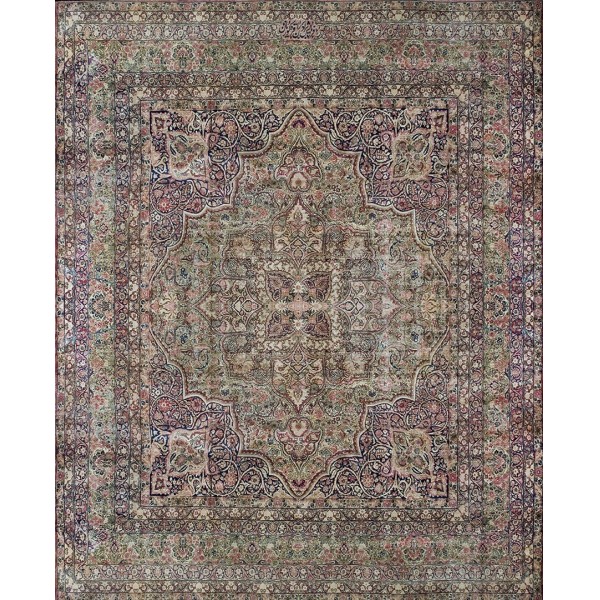 Late 19th Century Persian Laver Kirman Carpet