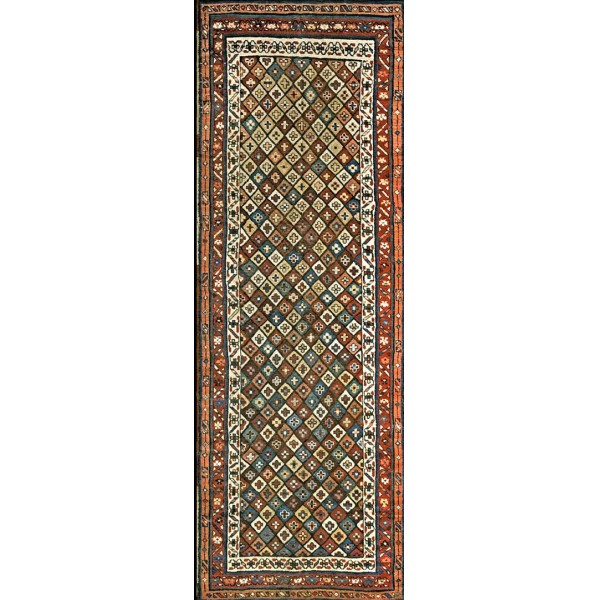 Late 19th Century W. Persian Kurdish Carpet