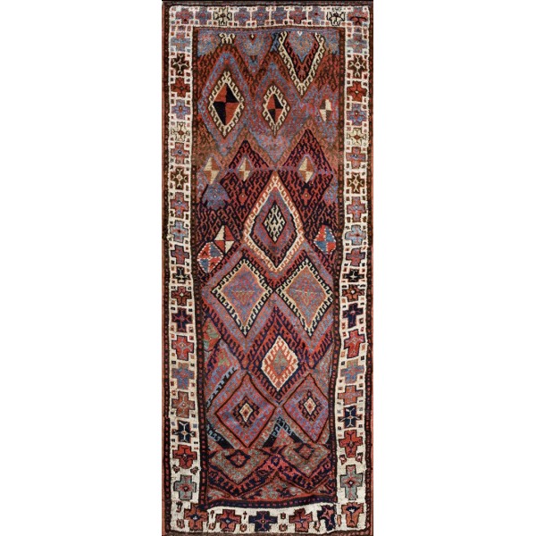 Late 19th Century W. Persian Kurdish Jaf Carpet