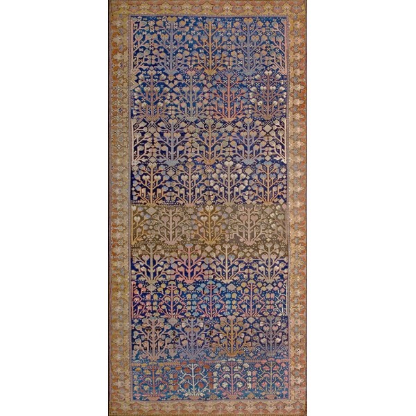 Mid-18th Century N.W. Persian Shrub Gallery Carpet 