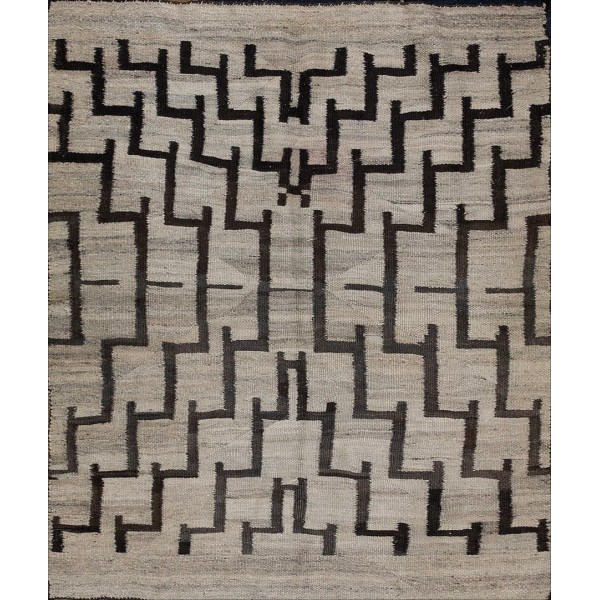 Early 20th Century American Transitional Period Navajo Carpet 