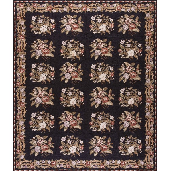 1980s Vintage Needlepoint Carpet