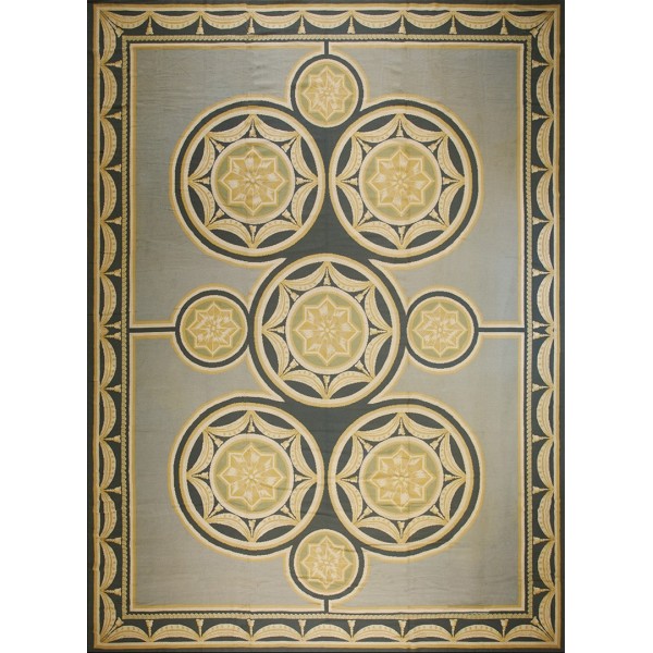 Early 20th Century Portuguese Needlepoint Carpet