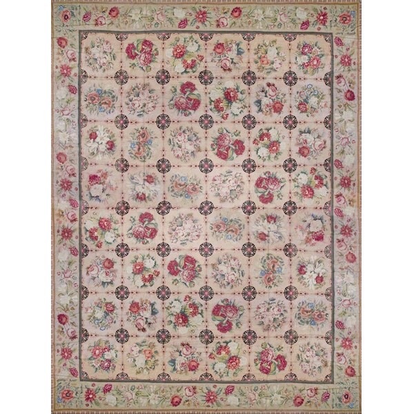 19th Century English Needlepoint Carpet 