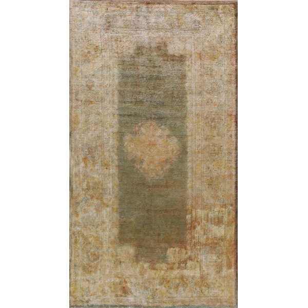 19th Century Turkish Angora Oushak Carpet