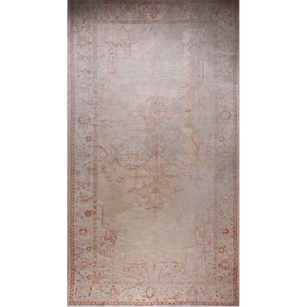 19th Century Turkish Oushak Carpet