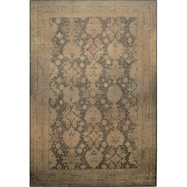 Early 20th Century Turkish Oushak Carpet