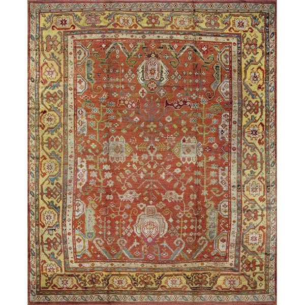 19th Century Turkish Oushak Carpet