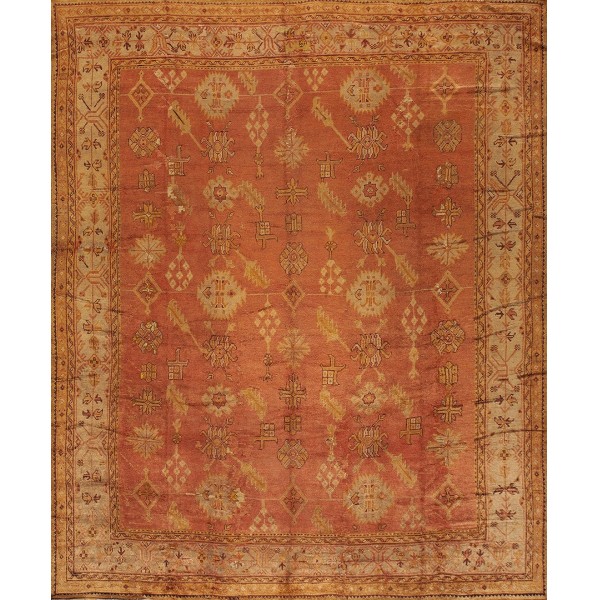 Early 20th Century Turkish Oushak Carpet