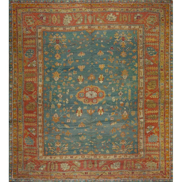 19th Century Turkish Oushak Carpet