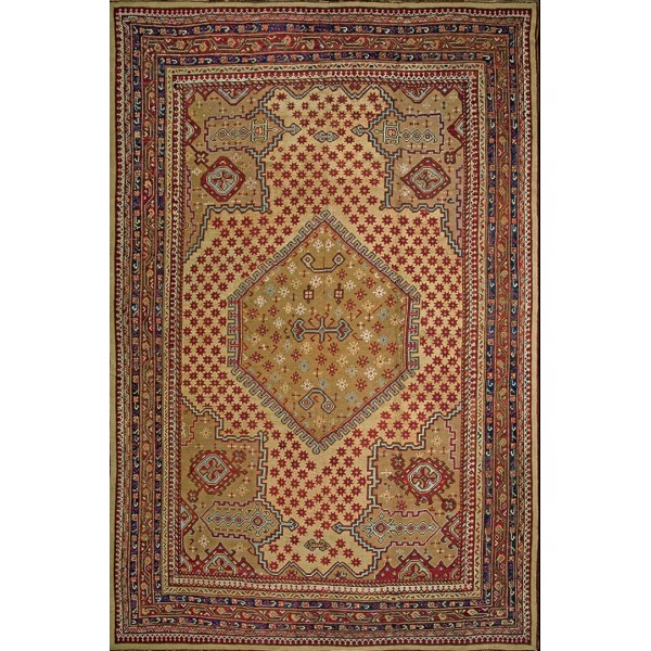 Early 19th Century Turkish Smyrna Oushak Carpet