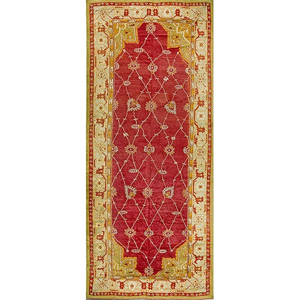 Early 20th Century Turkish Oushak Carpet