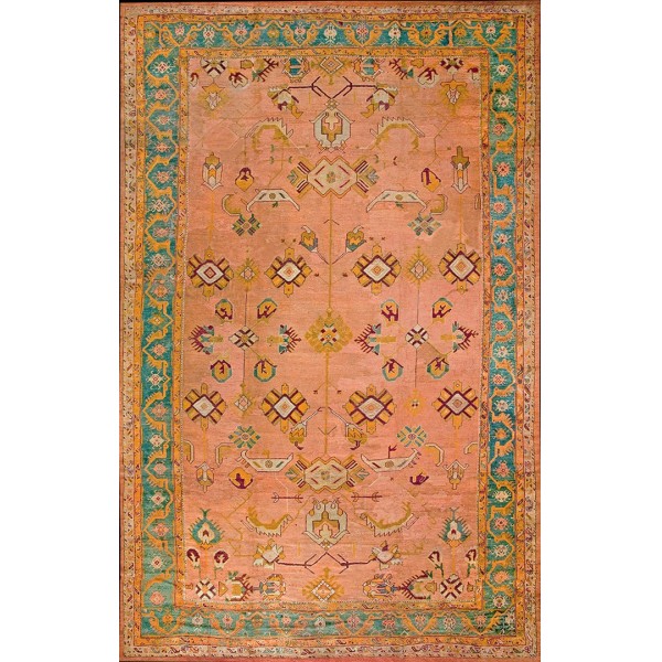 Late 19th Century Turkish Oushak Carpet 
