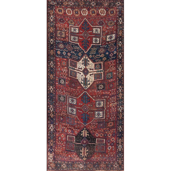 19th Century N.E. Persian Kurdish Quchan Carpet
