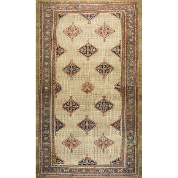 19th Century W. Persian Camel Hair Serab Carpet 