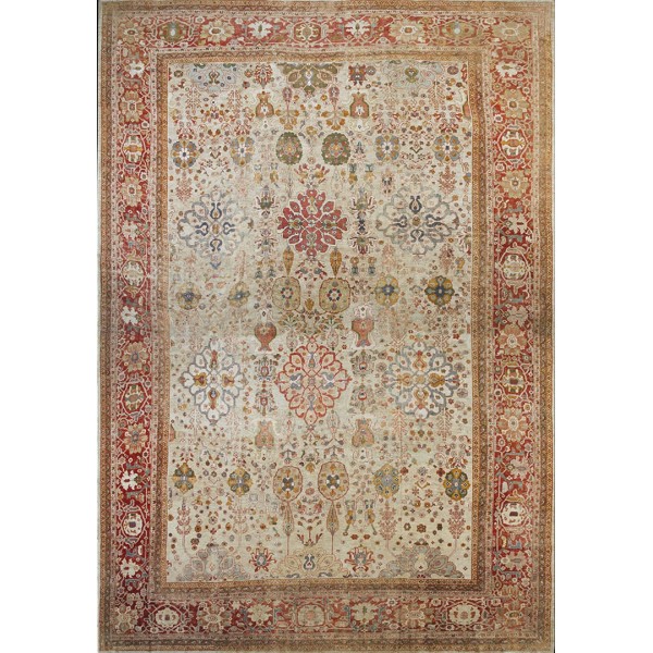 19th Century Persian Ziegler Sultanabad Persian Carpet