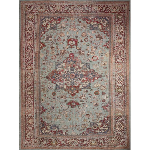19th Century Persian Sultanabad Carpet 