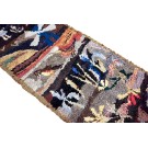 Early 20th Century Pictorial American Hooked Rug