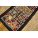 1930s Pictorial American Hooked Rug Runner