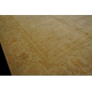 Early 20th Century Turkish Oushak Borlou Carpet