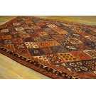 Late 19th Century Inscribed Persian Bakhtiari Garden Carpet