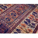 19th Century W Persian Kurdish Sanjabi Carpet