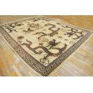 19th Century Chinese Mongolian Dragon Carpet