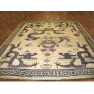 19th Century Chinese Mongolian Dragon Carpet