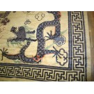 19th Century Chinese Mongolian Dragon Carpet