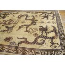 19th Century Chinese Mongolian Dragon Carpet