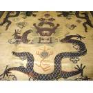 19th Century Chinese Mongolian Dragon Carpet