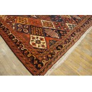 Late 19th Century Inscribed Persian Bakhtiari Garden Carpet