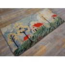 1930s Pictorial American Hooked Rug